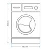 Pralka SHARP ES-NFH914CWA-PL 9 kg 1400 obr A Funkcje dodatkowe Ograniczenie strat detergentu Sharp