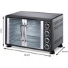 Piekarnik TURBOTRONIC TT-FEO55 Czarny Grill Tak