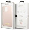 Etui GUESS Silicone Logo Plate MagSafe do Apple iPhone 13 Pro Różowy Marka telefonu Apple