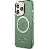 Etui GUESS Gold Outline Translucent MagSafe do Apple iPhone 13 Pro Zielony Seria telefonu iPhone