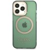 Etui GUESS Gold Outline Translucent MagSafe do Apple iPhone 13 Pro Zielony Model telefonu iPhone 13 Pro