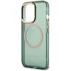 Etui GUESS Gold Outline Translucent MagSafe do Apple iPhone 13 Pro Zielony Typ Etui nakładka