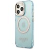 Etui GUESS Gold Outline Translucent MagSafe do Apple iPhone 13 Pro Niebieski Seria telefonu iPhone