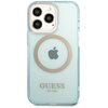 Etui GUESS Gold Outline Translucent MagSafe do Apple iPhone 13 Pro Niebieski Model telefonu iPhone 13 Pro