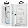 Etui GUESS Gold Outline Translucent MagSafe do Apple iPhone 13 Pro Niebieski Marka telefonu Apple