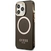 Etui GUESS Gold Outline Translucent MagSafe do Apple iPhone 13 Pro Czarny Seria telefonu iPhone