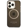 Etui GUESS Gold Outline Translucent MagSafe do Apple iPhone 13 Pro Czarny Model telefonu iPhone 13 Pro