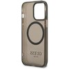 Etui GUESS Gold Outline Translucent MagSafe do Apple iPhone 13 Pro Czarny Gwarancja 24 miesiące