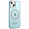 Etui GUESS Gold Outline Translucent MagSafe do Apple iPhone 13 Niebieski Kompatybilność Apple iPhone 13