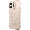 Etui GUESS Gold Outline Translucent MagSafe do Apple iPhone 13 Pro Różowy Seria telefonu iPhone
