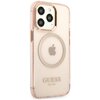 Etui GUESS Gold Outline Translucent MagSafe do Apple iPhone 13 Pro Różowy Kompatybilność Apple iPhone 13 Pro