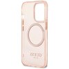 Etui GUESS Gold Outline Translucent MagSafe do Apple iPhone 13 Pro Różowy Gwarancja 24 miesiące