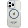 Etui GUESS Metal Outline MagSafe do Apple iPhone 13 Pro Przezroczysto-niebieski Model telefonu iPhone 13 Pro