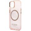 Etui GUESS Gold Outline Translucent MagSafe do Apple iPhone 13 Różowy Typ Etui nakładka