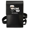 Etui KARL LAGERFELD Embossed Ikonik Karl & Choupette Czarny Seria telefonu Uniwersalny