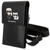 Etui KARL LAGERFELD Embossed Ikonik Karl & Choupette Czarny