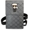 Etui KARL LAGERFELD Ikonik Karl Monogram Patch Srebrny Seria telefonu Uniwersalny