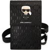 Torebka KARL LAGERFELD Ikonik Karl Monogram Patch Czarny