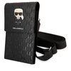 Torebka KARL LAGERFELD Ikonik Karl Monogram Patch Czarny Seria telefonu Uniwersalny