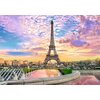 Puzzle TREFL Prime Unlimited Fit Technology Romantic Sunset Eiffel Tower Paris France 10693 (1000 elementów) Tematyka Architektura