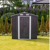 Domek narzędziowy MIRPOL MIR0406 Szary 195 x 125 x 197 cm Podłoga Nie