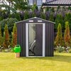 Domek narzędziowy MIRPOL MIR0406 Szary 195 x 125 x 197 cm Materiał Stal