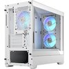 Obudowa FRACTAL DESIGN Pop Mini Air RGB TG Clear Tint Biały Przyciski i regulatory Kontroler LED
