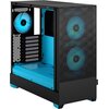 Obudowa FRACTAL DESIGN Pop Air RGB Cyan Core Złącza USB 3.0 x 2, Wejście mikrofonowe x 1, Wyjście słuchawkowe/głośnikowe x 1