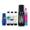 Saturator SODASTREAM Terra Czarny + Syrop Pepsi 440 ml + Butelka SODASTREAM Hipster (3 sztuki)