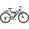 Rower młodzieżowy INDIANA X-Rock 1.6 26 cali dla chłopca Czarno-żółty Rama Stalowa, 17"