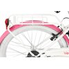 Rower młodzieżowy INDIANA Moena 24 cale dla dziewczynki Biało-różowy Wiek 10 lat