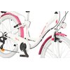 Rower młodzieżowy INDIANA Moena 24 cale dla dziewczynki Biało-różowy Liczba biegów 7