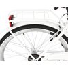 Rower miejski DAWSTAR Citybike S7B 26 cali damski Biały Wyposażenie Stopka
