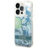 Etui GUESS Flower Liquid Glitter do Apple iPhone 14 Pro Max Zielony Seria telefonu iPhone