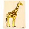 Puzzle VIGA Na podkładce: Żyrafa 44605 (8 elementów) Rodzaj Drewniane