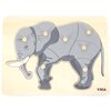 Puzzle VIGA Na podkładce: Słoń 44601 (8 elementów) Rodzaj Drewniane