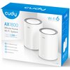 Router CUDY M1800 2.4 / 5 GHz (DualBand), Wi-Fi Mesh (2 szt.) Wejście na kartę SIM Nie