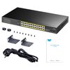 Switch CUDY GS1028PS2 Gigabit Ethernet, 24 porty, Funkcja PoE Całkowita liczba portów 24