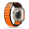 Pasek TECH-PROTECT Nylon Pro do Apple Watch 4/5/6/7/8/9/SE/Ultra (42/44/45/49mm) Czarno-pomarańczowy