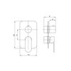 Element zewnętrzny Boxa DEANTE Alpinia BXY NGAM Nero Rodzaj baterii BOX podtynkowy