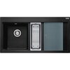 Zlewozmywak półtorakomorowy z ociekaczem FRANKE Mythos MTG 651-100 114.0675.935 Onyx 51.5x100