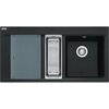 Zlewozmywak półtorakomorowy z ociekaczem FRANKE Mythos MTG 651-100 114.0675.936 Onyx 51.5x100