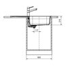 Zlewozmywak jednokomorowy z ociekaczem FRANKE Antea AZG 611-97 XL 114.0676.240 Kamienny szary 50x97 Typ Wbudowywany
