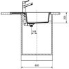 Zlewozmywak jednokomorowy z ociekaczem FRANKE Sirius 2.0 S2D 611-78 XL 143.0676.418 Beżowy 50x78 Typ Wbudowywany