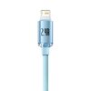 Kabel  USB - Lightning BASEUS Crystal Shine 2.4A 20W 1.2 m Jasno-niebieski Obsługiwane zasilanie [W] do 20