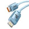 Kabel USB Typ-C - Lightning BASEUS Crystal Shine 2.4A 20W 1.2 m Jasno-niebieski Rodzaj Kabel