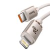 Kabel USB Typ-C - Lightning BASEUS Crystal Shine 2.4A 20W 1.2 m Różowy Rodzaj Kabel