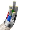 Kabel USB Typ-C - Lightning BASEUS Crystal Shine 2.4A 20W 1.2 m Różowy Typ USB-C - Lightning