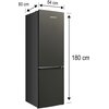 Lodówka MPM 254-FF-51 E No frost 180cm Ciemny Inox Kolor / wykończenie boków Ciemny Inox