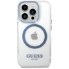 Etui GUESS Metal Outline MagSafe do Apple iPhone 14 Pro Przezroczysto-niebieski Model telefonu iPhone 14 Pro